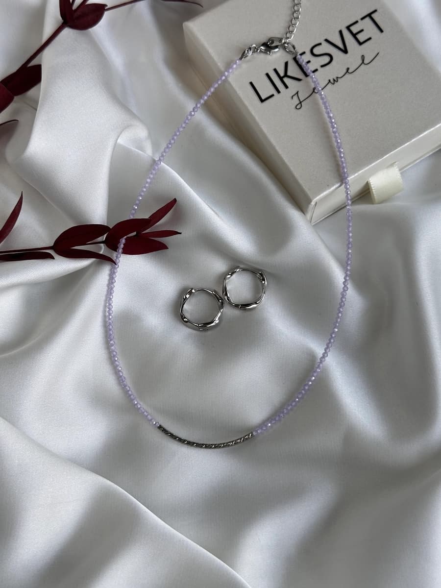 Комплект из фианитов Lilac No 5