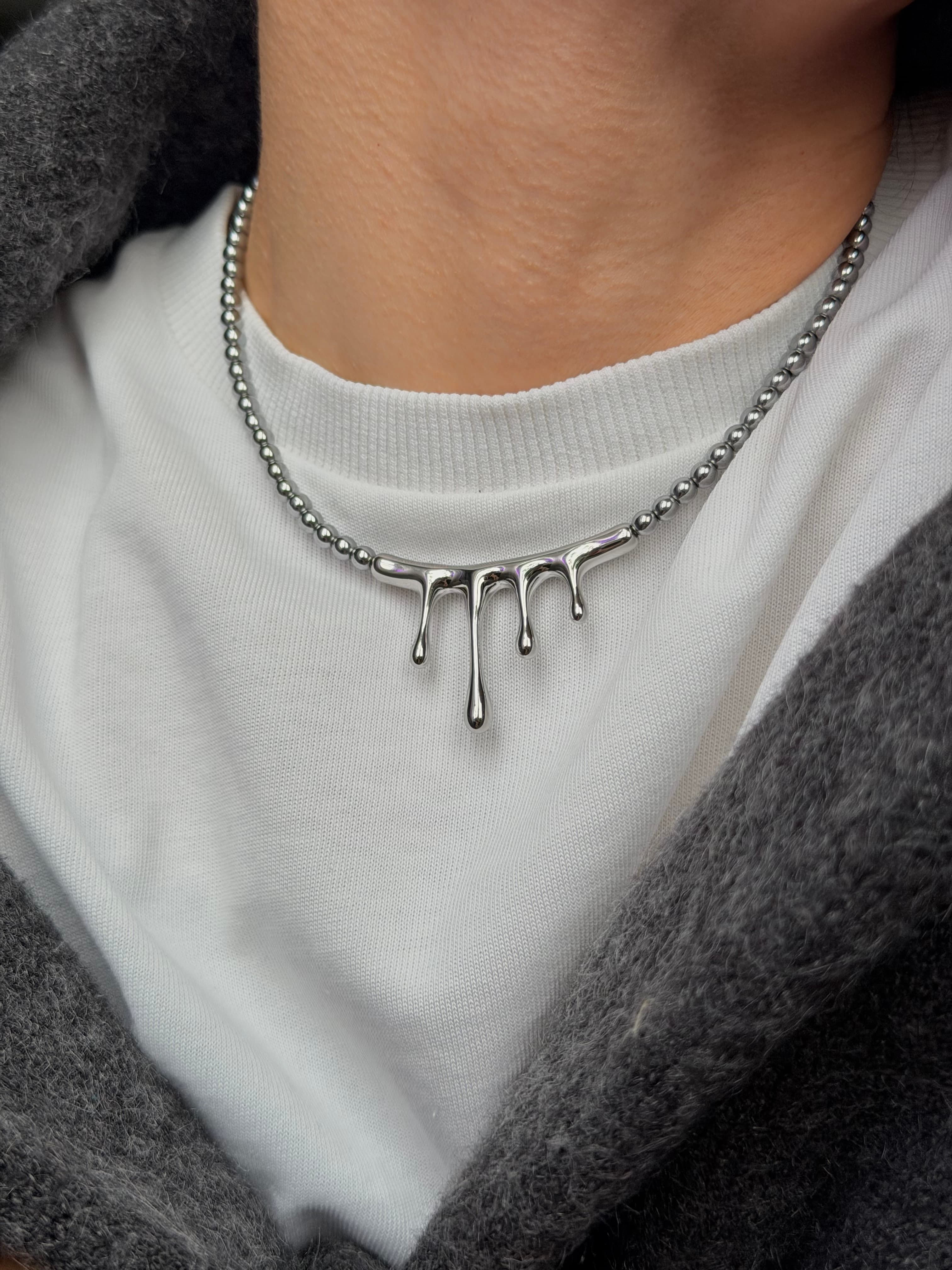 Чокер ТОЧКА ПЛАВЛЕНИЯ Серебро